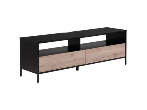 Meuble TV Noir Et Couleur Bois SYDNEY -Meilleur Meubles Magasin meuble tv 16670249