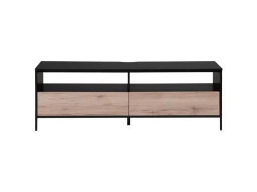 Meuble TV Noir Et Couleur Bois SYDNEY -Meilleur Meubles Magasin meuble tv 16670255