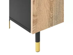 Meuble TV Effet Bois Clair / Noir ABILEN -Meilleur Meubles Magasin meuble tv 16670633