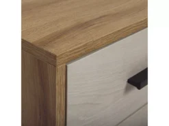 Meuble TV Blanc Et Bois Clair FLORIDA -Meilleur Meubles Magasin meuble tv 16670855