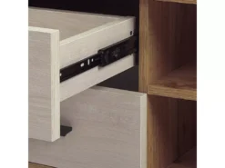 Meuble TV Blanc Et Bois Clair FLORIDA -Meilleur Meubles Magasin meuble tv 16670859