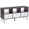 Meuble TV Marron Et Blanc FOSTON -Meilleur Meubles Magasin meuble tv 16671121