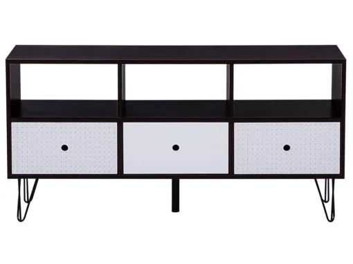 Meuble TV Marron Et Blanc FOSTON -Meilleur Meubles Magasin meuble tv 16671129