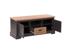 Meuble TV Gris Foncé Et Bois Clair GARET -Meilleur Meubles Magasin meuble tv 16671241