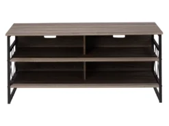 Meuble TV Bois Foncé Et Taupe CARLISLE -Meilleur Meubles Magasin meuble tv 17584611
