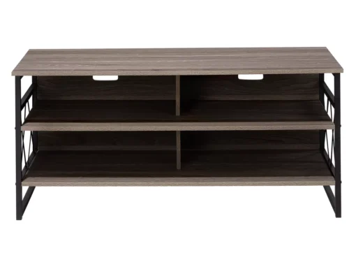Meuble TV Bois Foncé Et Taupe CARLISLE -Meilleur Meubles Magasin meuble tv 17584611