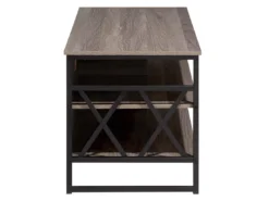 Meuble TV Bois Foncé Et Taupe CARLISLE -Meilleur Meubles Magasin meuble tv 17584617