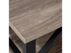 Meuble TV Bois Foncé Et Taupe CARLISLE -Meilleur Meubles Magasin meuble tv 17584621