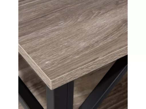 Meuble TV Bois Foncé Et Taupe CARLISLE -Meilleur Meubles Magasin meuble tv 17584621