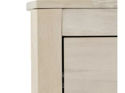 Meuble TV Paris Avec 2 Tiroirs Et 1 Niche - Chêne Massif Et MDF - Naturel -Meilleur Meubles Magasin meuble tv 18875753