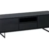 Meuble TV Tokyo Avec 2 Portes Et 1 Niche - MDF Et Métal - Noir -Meilleur Meubles Magasin meuble tv 18875763