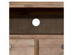 Meuble TV Alaska Avec 2 Tiroirs Et 2 Niches - Acacia Massif Et MDF - Marron -Meilleur Meubles Magasin meuble tv 18875827