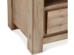Meuble TV Alaska Avec 2 Tiroirs Et 2 Niches - Acacia Massif Et MDF - Marron -Meilleur Meubles Magasin meuble tv 18875829