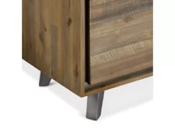 Meuble TV Malaga Avec 2 Portes Et 1 Tiroir - Acacia Massif Et MDF - Marron -Meilleur Meubles Magasin meuble tv 18875841