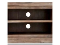 Meuble TV Alaska Avec 2 Portes Et 2 Niches - Acacia Massif Et MDF - Marron -Meilleur Meubles Magasin meuble tv 18875919