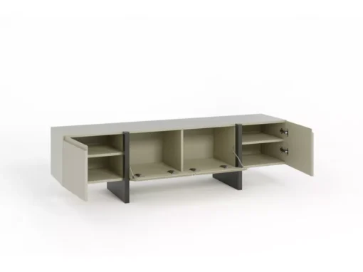 Meuble TV QUEEN 180 Cm 2D2K Cachemire / Graphite -Meilleur Meubles Magasin meuble tv 21771993