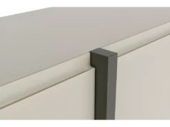 Meuble TV QUEEN 180 Cm 2D2K Cachemire / Graphite -Meilleur Meubles Magasin meuble tv 21771999