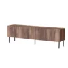 Meuble TV NOCCIOLA 190 Cm 4D Façades Fraisées Noyer Warmian -Meilleur Meubles Magasin meuble tv 21870251