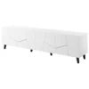 Meuble TV VITRAIL 200 Cm - 4 Portes - Blanc Mat -Meilleur Meubles Magasin meuble tv 23972641