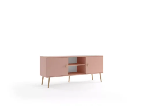 Meuble TV MALIBO 150 Cm 2 Portes Rose -Meilleur Meubles Magasin meuble tv 24154097