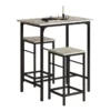 Set De 1 Table + 2 Tabourets Table Mange-debout Table Haute Cuisine, Ogt10-hg -Meilleur Meubles Magasin salle a manger complete 18002789