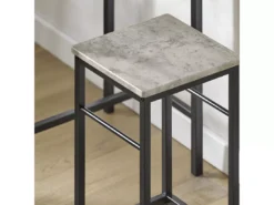 Set De 1 Table + 2 Tabourets Table Mange-debout Table Haute Cuisine, Ogt10-hg -Meilleur Meubles Magasin salle a manger complete 18002797