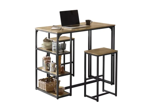 Ensemble Table De Bar + Chaises De Bar Table De Bistrot Table Mange-debout, Ogt43-f -Meilleur Meubles Magasin salle a manger complete 19359565