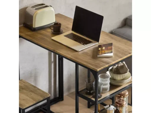 Ensemble Table De Bar + Chaises De Bar Table De Bistrot Table Mange-debout, Ogt43-f -Meilleur Meubles Magasin salle a manger complete 19359571