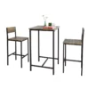 Ensemble Table De Bar + 2 Chaises De Bar Table Mange-Debout Table Haute Cuisine Set, OGT27-N -Meilleur Meubles Magasin salle a manger complete 19380599
