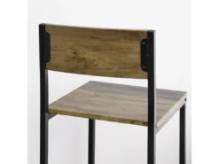 Ensemble Table De Bar + 2 Chaises De Bar Table Mange-Debout Table Haute Cuisine Set, OGT27-N -Meilleur Meubles Magasin salle a manger complete 19380607