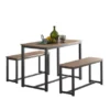 Ensemble Table À Manger Et Bancs Ensemble De Table De Cuisine Avec 2 Bancs Pour Cuisine, Ogt25-n -Meilleur Meubles Magasin salle a manger complete 19380631