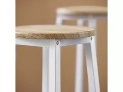 Ensemble Table De Bar Bistrot + 4 Tabourets De Bar Avec Repose-pieds Table Mange-debout, Ogt22-wn -Meilleur Meubles Magasin salle a manger complete 19397989