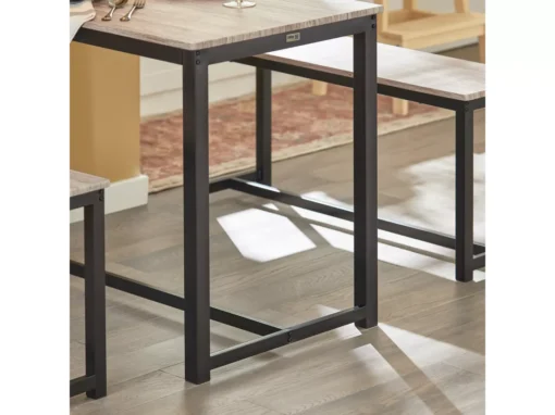 Ensemble Table À Manger Et 2 Bancs, Table De Cuisine Pour Salle À Manger, Salon, Balcon, Ogt25-hn -Meilleur Meubles Magasin salle a manger complete 19398039