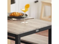 Ensemble Table À Manger Et 2 Bancs, Table De Cuisine Pour Salle À Manger, Salon, Balcon, Ogt25-hn -Meilleur Meubles Magasin salle a manger complete 19398041