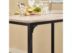 Set De 1 Table + 4 Tabourets Ensemble Table De Bar Mange-debouthaute Cuisine, OGT11-N -Meilleur Meubles Magasin salle a manger complete 19399129