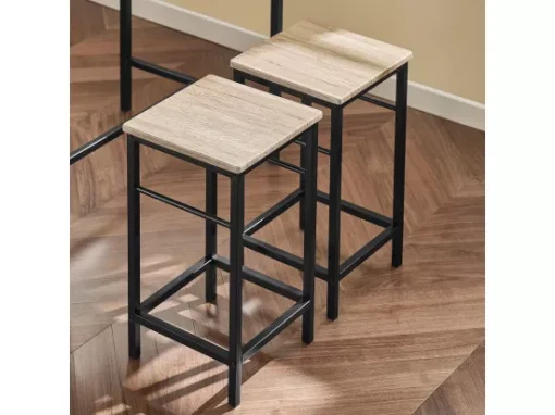 Set De 1 Table + 4 Tabourets Ensemble Table De Bar Mange-debouthaute Cuisine, OGT11-N -Meilleur Meubles Magasin salle a manger complete 19399131