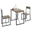 Set De 1 Table + 2 Chaises Table À Manger Table De Cuisine, Ogt19-n -Meilleur Meubles Magasin salle a manger complete 19399135