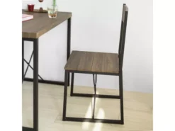 Set De 1 Table + 2 Chaises Table À Manger Table De Cuisine, Ogt19-n -Meilleur Meubles Magasin salle a manger complete 19399147