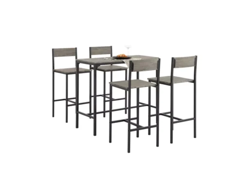 Set De 1 Table + 4 Chaises Ensemble Table De Bar,Ogt14-n -Meilleur Meubles Magasin salle a manger complete 19399165