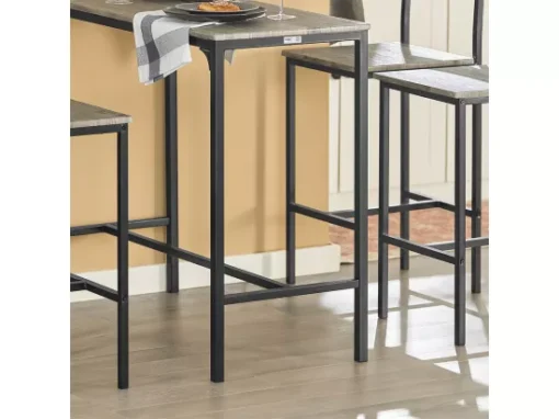 Set De 1 Table + 4 Chaises Ensemble Table De Bar,Ogt14-n -Meilleur Meubles Magasin salle a manger complete 19399179