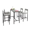 Set De 1 Table + 4 Chaises Ensemble Table De Bar,Ogt14-hg -Meilleur Meubles Magasin salle a manger complete 19399193