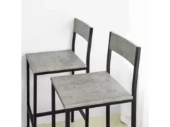 Set De 1 Table + 4 Chaises Ensemble Table De Bar,Ogt14-hg -Meilleur Meubles Magasin salle a manger complete 19399201