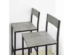 Set De 1 Table + 4 Chaises Ensemble Table De Bar,Ogt14-hg -Meilleur Meubles Magasin salle a manger complete 19399205