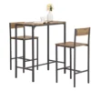 Lot Table Et Chaises De Bar De Style Industriel Ensemble Table De Bar + 2Haute Chaise, OGT03-XL -Meilleur Meubles Magasin salle a manger complete 22988301