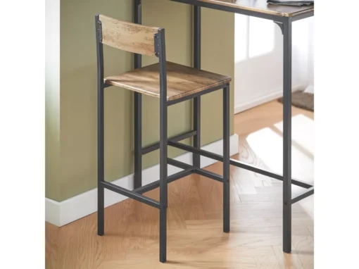 Lot Table Et Chaises De Bar De Style Industriel Ensemble Table De Bar + 2Haute Chaise, OGT03-XL -Meilleur Meubles Magasin salle a manger complete 22988311