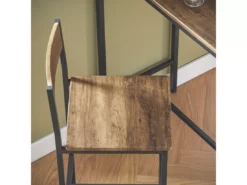 Lot Table Et Chaises De Bar De Style Industriel Ensemble Table De Bar + 2Haute Chaise, OGT03-XL -Meilleur Meubles Magasin salle a manger complete 22988317