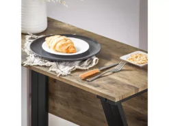 Set De 1 Table + 4 Chaises Ensemble Table De Bar Bistrot + 4 Tabourets, OGT24-N -Meilleur Meubles Magasin salle a manger complete 23609435