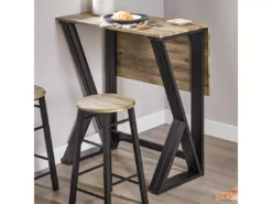 Set De 1 Table + 4 Chaises Ensemble Table De Bar Bistrot + 4 Tabourets, OGT24-N -Meilleur Meubles Magasin salle a manger complete 23609437
