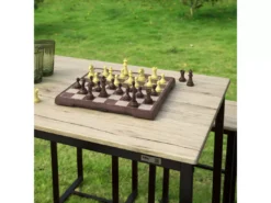 Set De 1 Table + 4 Tabourets Ensemble Table De Bar+4 Tabourets De Bar Avec Repose-Pieds, OGT15-N -Meilleur Meubles Magasin salle a manger complete 23609735