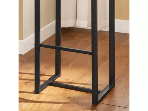 Set De 1 Table + 4 Tabourets Ensemble Table De Bar+4 Tabourets De Bar Avec Repose-Pieds, OGT15-N -Meilleur Meubles Magasin salle a manger complete 23609745